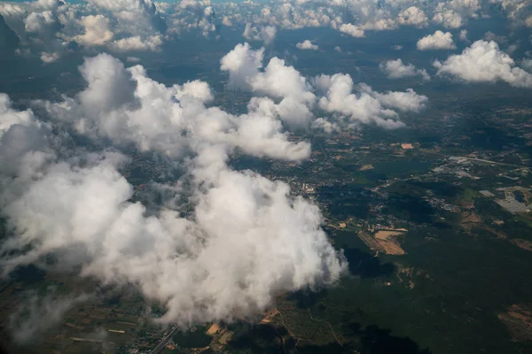 Landscape viewed from airplane — Stock Photo, Image