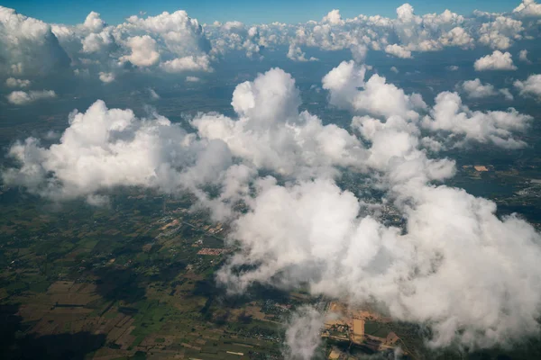 Landscape viewed from airplane — Stock Photo, Image