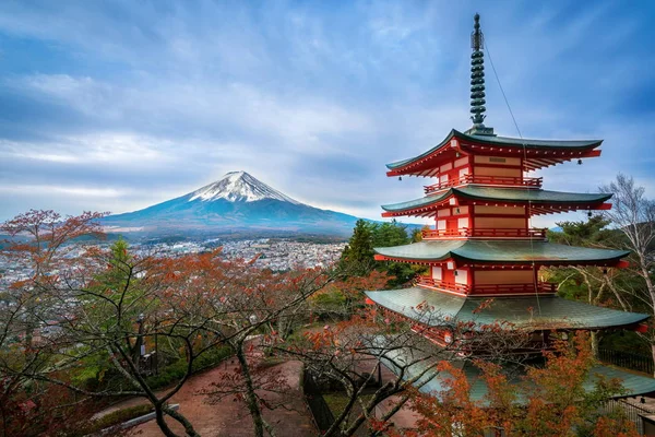 Monte Fuji, Pagoda Chureito en otoño — Foto de Stock