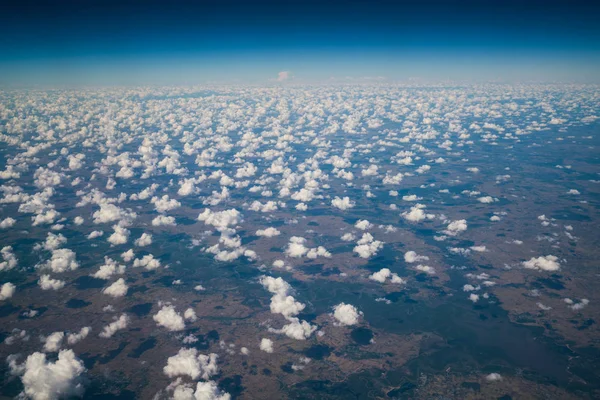 Earth surface viewed from airplane — Stock Photo, Image