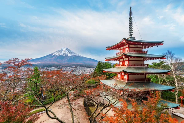 Mount Fuji, Chureito-Pagoda ősszel — Stock Fotó