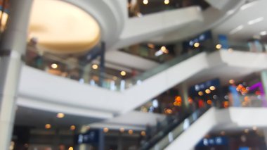 Alışveriş Merkezi binasının arka plan bulanık