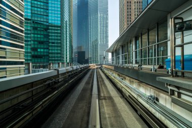 Modern şehir tren önden görünümü