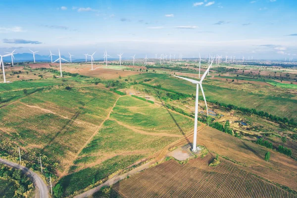 Vindkraftverk, vind energikoncept. — Stockfoto
