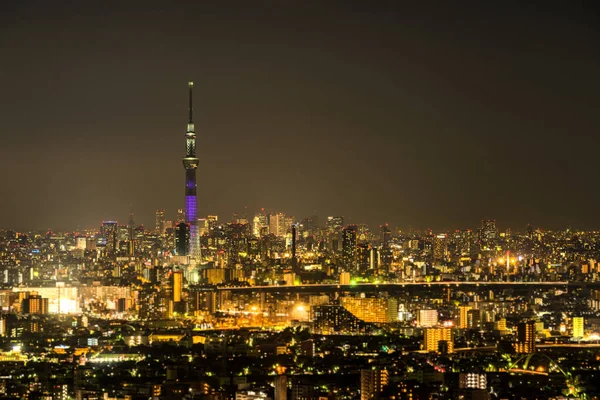 Tokyo Sky Tree con paisaje urbano de Tokio —  Fotos de Stock