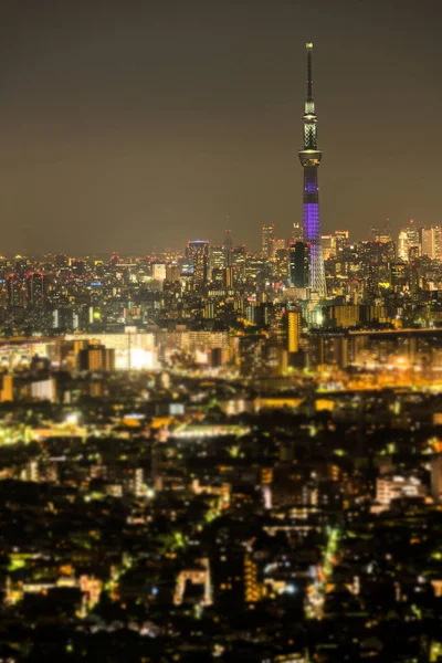 Tokyo Sky Tree med Tokyo stadsbild — Stockfoto