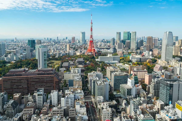 Torre de Tokio, Japón - Tokyo City Skyline y Cityscape —  Fotos de Stock