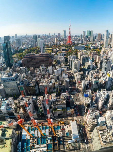 Tokyo tower, Japan - Tokyo City Skyline och stadsbilden — Stockfoto