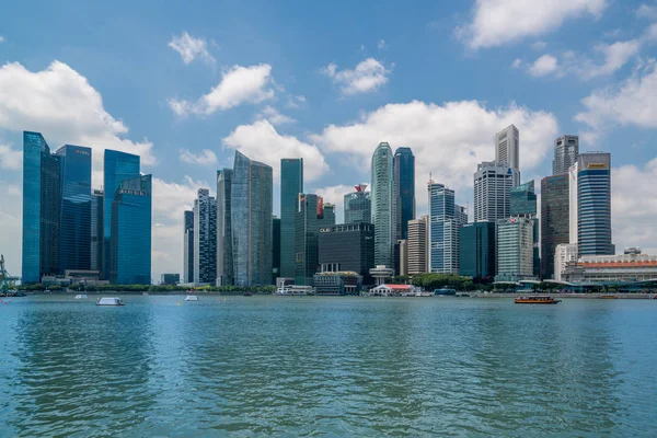 Szingapúr pénzügyi negyedében, központi részén — Stock Fotó