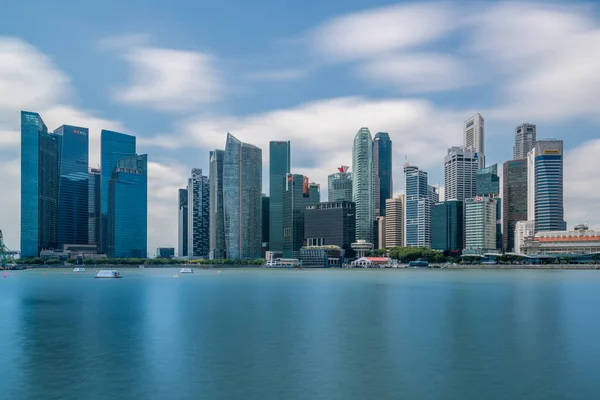 Szingapúr pénzügyi negyedében, központi részén — Stock Fotó