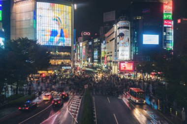 Shibuya Tokyo, Japonya'da geçiş Scramble