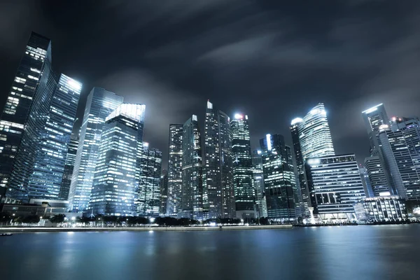 Città moderna Skyline a Singapore Marina Bay — Foto Stock