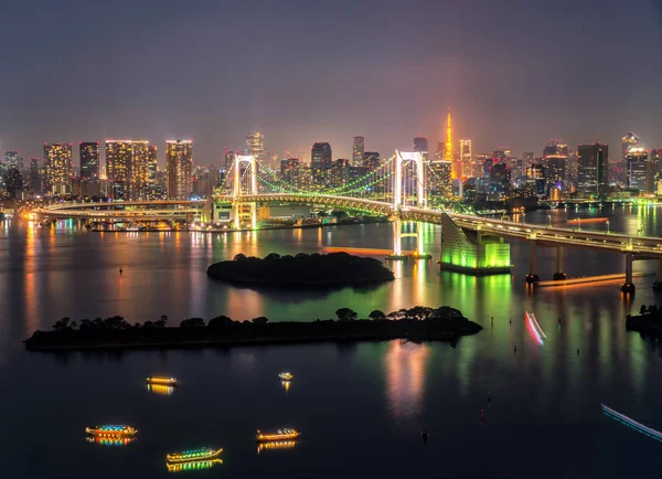 Tokyo Tower y Rainbow Bridge en Japón —  Fotos de Stock