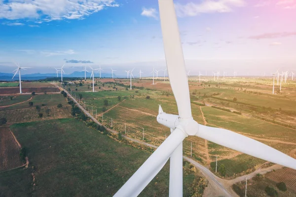 Vindkraftverk, vind energikoncept. — Stockfoto