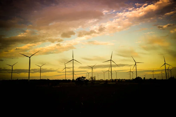 Wind Turbine Farm, Wind Energy Concept. — Stock Photo, Image