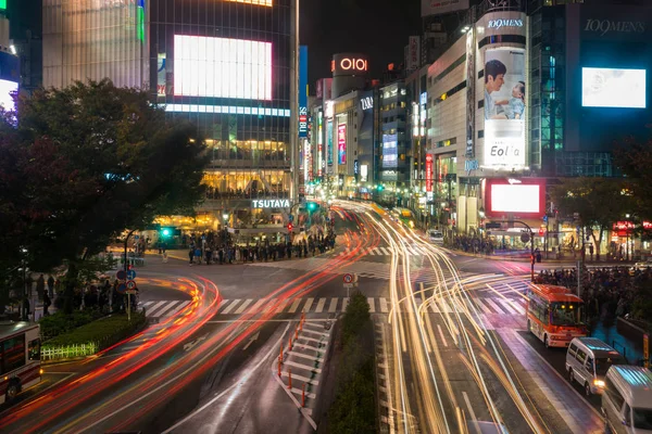 Shibuya Scramble Crossing i Tokyo, Japan — Stockfoto