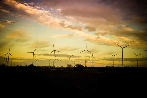 Wind Turbine Farm, Wind Energy Concept. — Stock Photo, Image