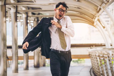 Çalışan veya zamanla yarış işadamı acele