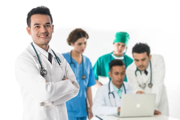 Grupo de pessoas médicas Doutor, Enfermeira e Cirurgião — Fotografia de Stock