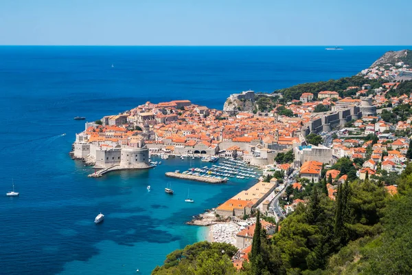 Dubrovnik óvárosa, Dalmácia, Horvátország — Stock Fotó