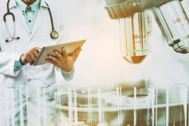 Tıbbi araştırma kavramı.