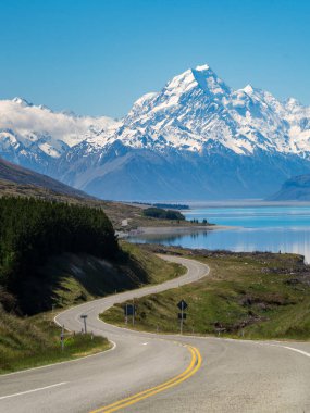 yol mount Cook, Yeni Zelanda