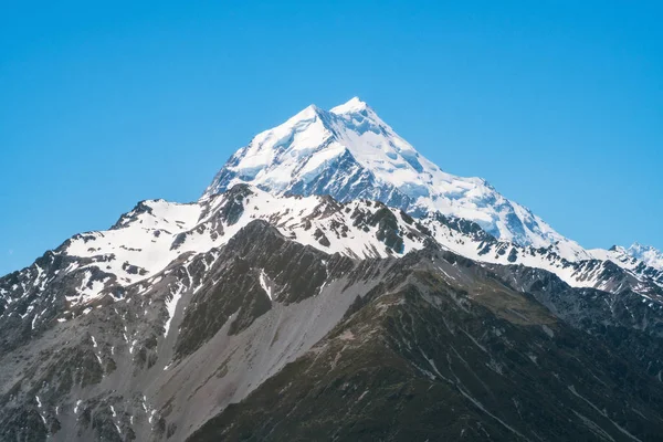 Zár megjelöl kilátás a Mt Cook, Új-Zéland — Stock Fotó