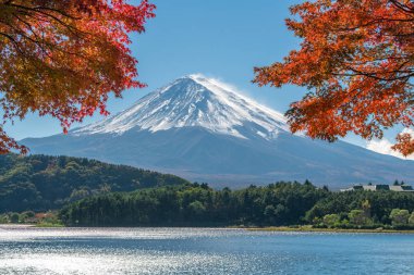 Mount Fuji sonbahar renk, Japonya