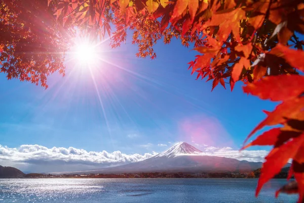 Mount Fuji sonbahar renk, Japonya