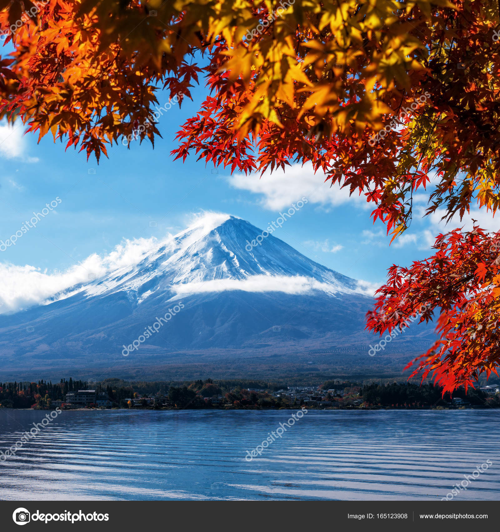 Mount Fuji in Autumn Color, Japan — Stock Photo © BiancoBlue #165123908