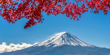 Mount Fuji sonbahar renk, Japonya