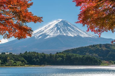 Mount Fuji sonbahar renk, Japonya