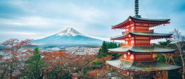 Fuji Dağı, Chureito Pagoda Güz