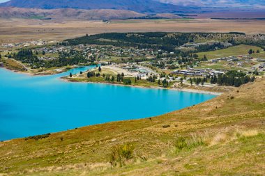 Mount John görünümünden Lake Tekapo