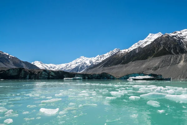 Tasman glacier, Új-Zéland — Stock Fotó