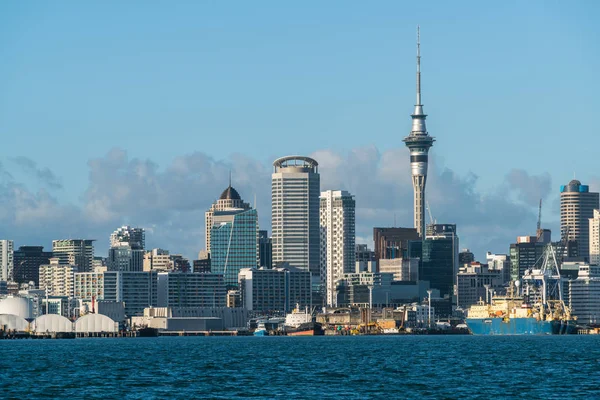 De skyline van de stad van Auckland, Nieuw-Zeeland — Stockfoto