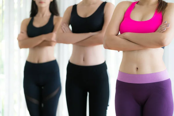 Sporty women team in fitness gym — Stock Photo, Image