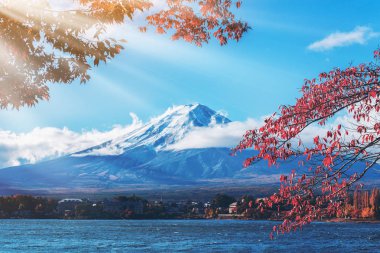 Mount Fuji sonbahar renk, Japonya