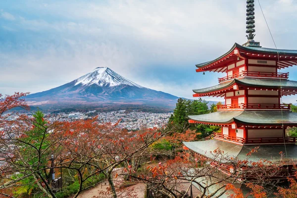 Monte Fuji, Pagoda Chureito en otoño — Foto de Stock