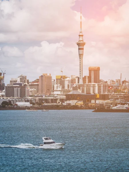 Auckland city skyline, Új-Zéland — Stock Fotó