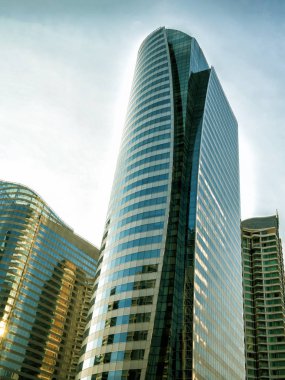 Modern ofis binaları şehir merkezinde