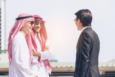 Arapça, Asya, Meksika iş adamları iş toplantısı