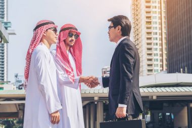 Arapça, Asya, Meksika iş adamları iş toplantısı