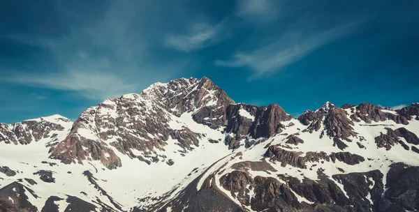 Paisagem de Inverno de Snow Mountain Range — Fotografia de Stock
