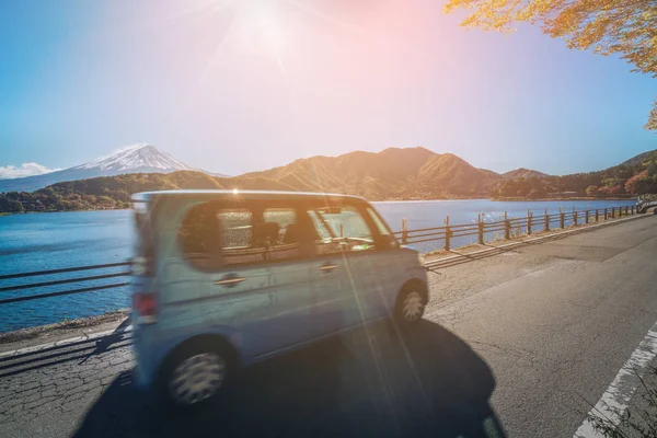 Eko araba MT Fuji hareketlerle bulanıklık