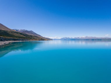 Havadan görünümü Mt Cook manzara, Yeni Zelanda