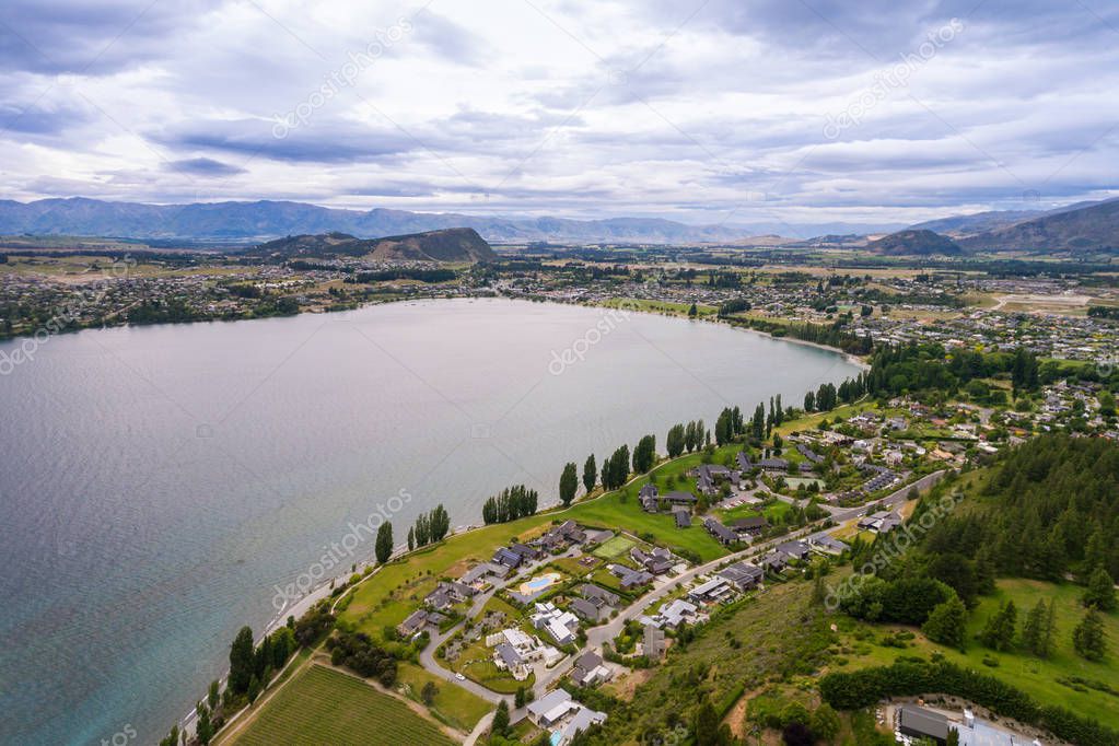 Lake Wanaka, New Zealand Panoramic Landscape