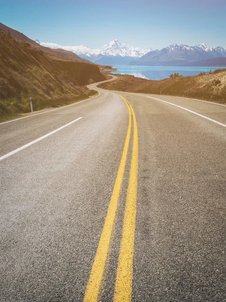 yol mount Cook, Yeni Zelanda
