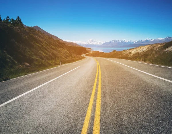 yol mount Cook, Yeni Zelanda