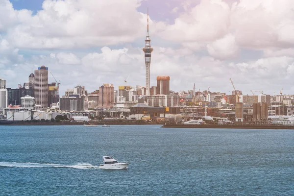 Auckland cidade skyline, Nova Zelândia — Fotografia de Stock